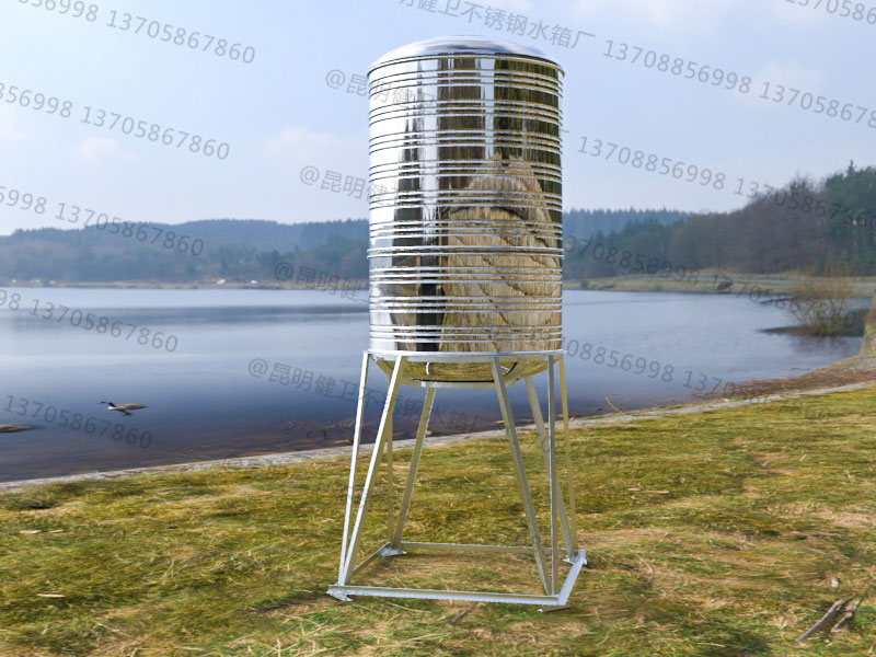 3吨立式圆柱形不锈钢水箱